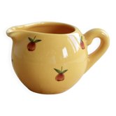 Vintage yellow ceramic milk jug