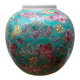 round porcelain vase from China, 19th century, glazed, diameter 11 cm