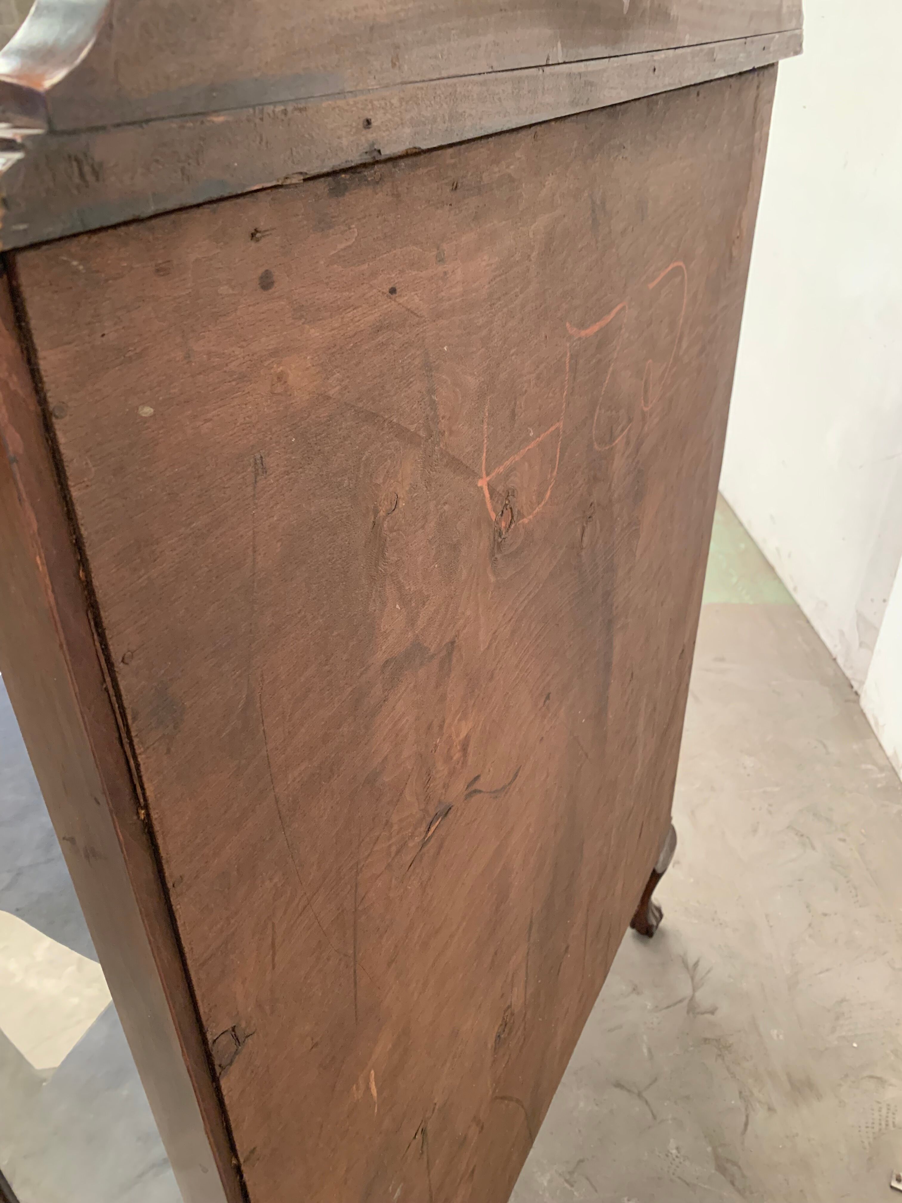 English showcase Georgian style two doors XXcentury