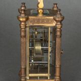 Clock Tiffany & Co New York officer's clock skeleton columns