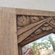 Art deco beveled mirror, old ice cabinet door