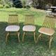 Trio of vintage Scandinavian chairs