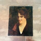 Charles Henri Gaston Dagnac-Riviere Impressionist Portrait Oil on Canvas