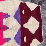 Handmade, multicolored Berber rug in pure wool, size 200 x 300 cm