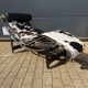 Cassina LC4 Le Corbusier original (signed) in cowhide, in new condition.