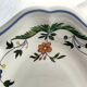 Plat de service ovale en faïence de Gien « oiseaux de paradis »
