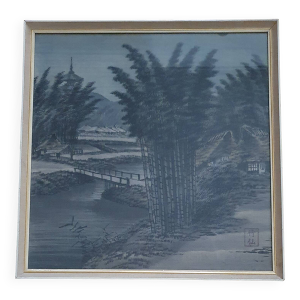 Peinture japonaise à l'encre, début XXème