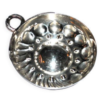 Tastevin serpent bowl in vintage silver metal 8.5x7 cm