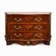 French Louis XV Style Walnut Marquetry Commode, 1950s