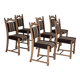 Années 1970, ensemble de 6 chaises de salle à manger danoises, très bon état d'origine, bois de chêne.