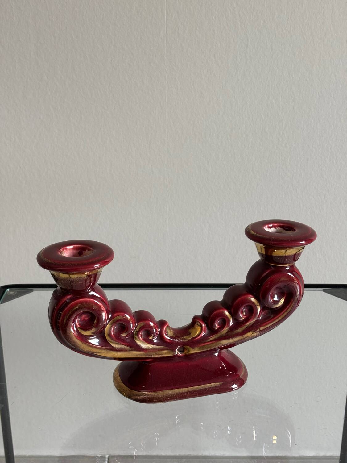 Art Deco ceramic candlestick