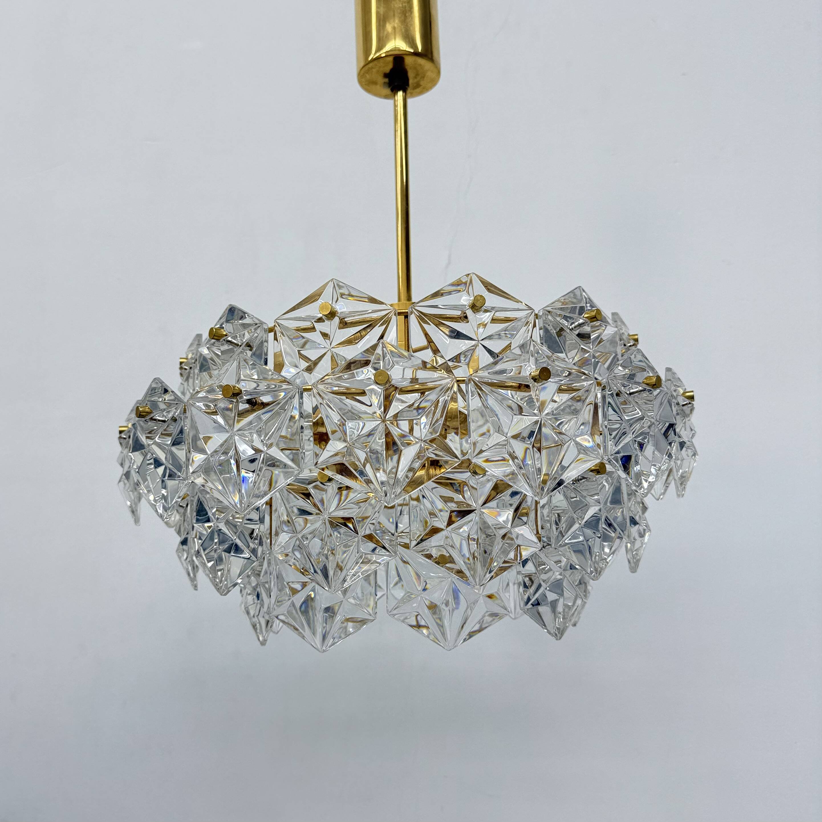 Kinkeldy chandelier with crystal , 1970s