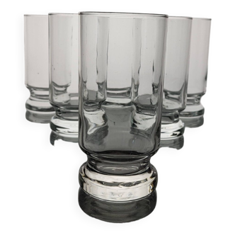 6 Water glasses from the 70s