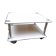 Design coffee table on wheels