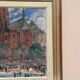 Original Swedish Oil on Panel – “Castle Behind Trees” by K. Gustaf Strandgers – Signed – Vintage & Framed