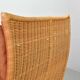 Gerard van de Berg Cognac Patchwork Leather 2-Seat Rockstyle Cane Sofa 70s