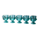 5 opaline glass egg cups – chick decoration from Arques glassworks