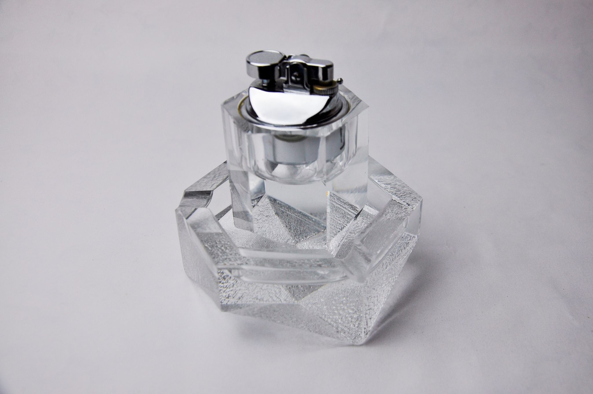 Briquet et cendrier par Antonio Imperatore, verre de murano, italie, 1970