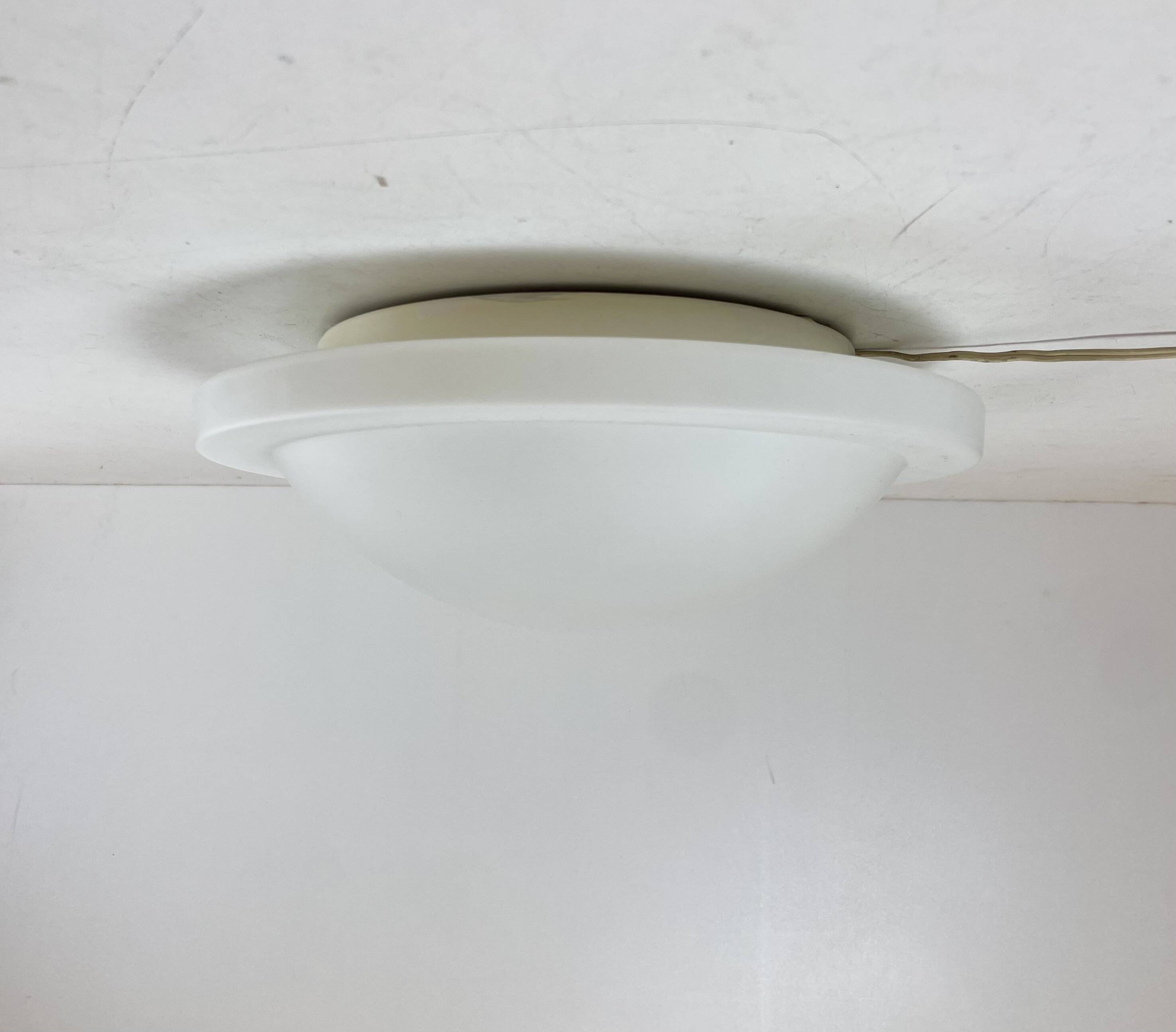 Opaline Ceiling Lamp by Peill+Putzler, Germany, 1980s