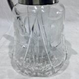 Crystal and silver-plated jug