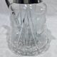 Crystal and silver-plated jug