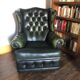 Fauteuil style anglais à oreilles
