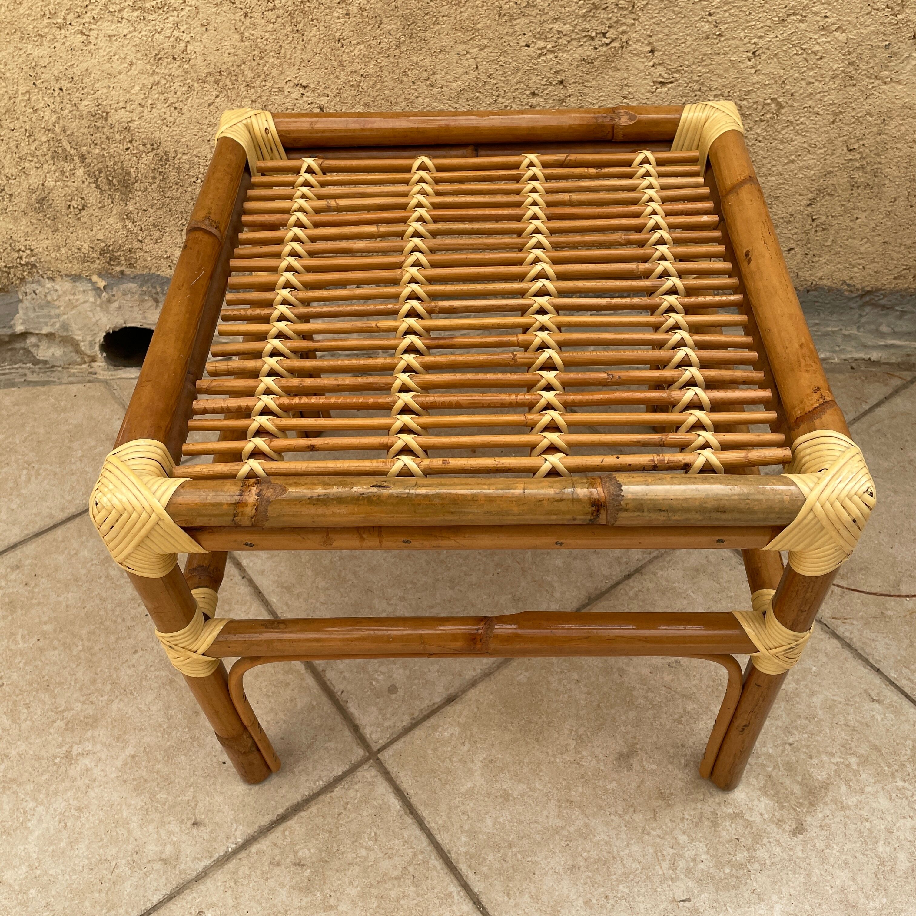 Coffee table end of rattan design sofa