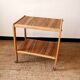 Vintage solid wood serving trolley