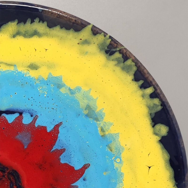 1970s Gorgeous Decorative Plated or Centerpiece by Frumento Spotorno. Made in Italy