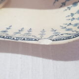 Saucière en porcelaine opaque de Gien modèle Florentin, terre de fer.