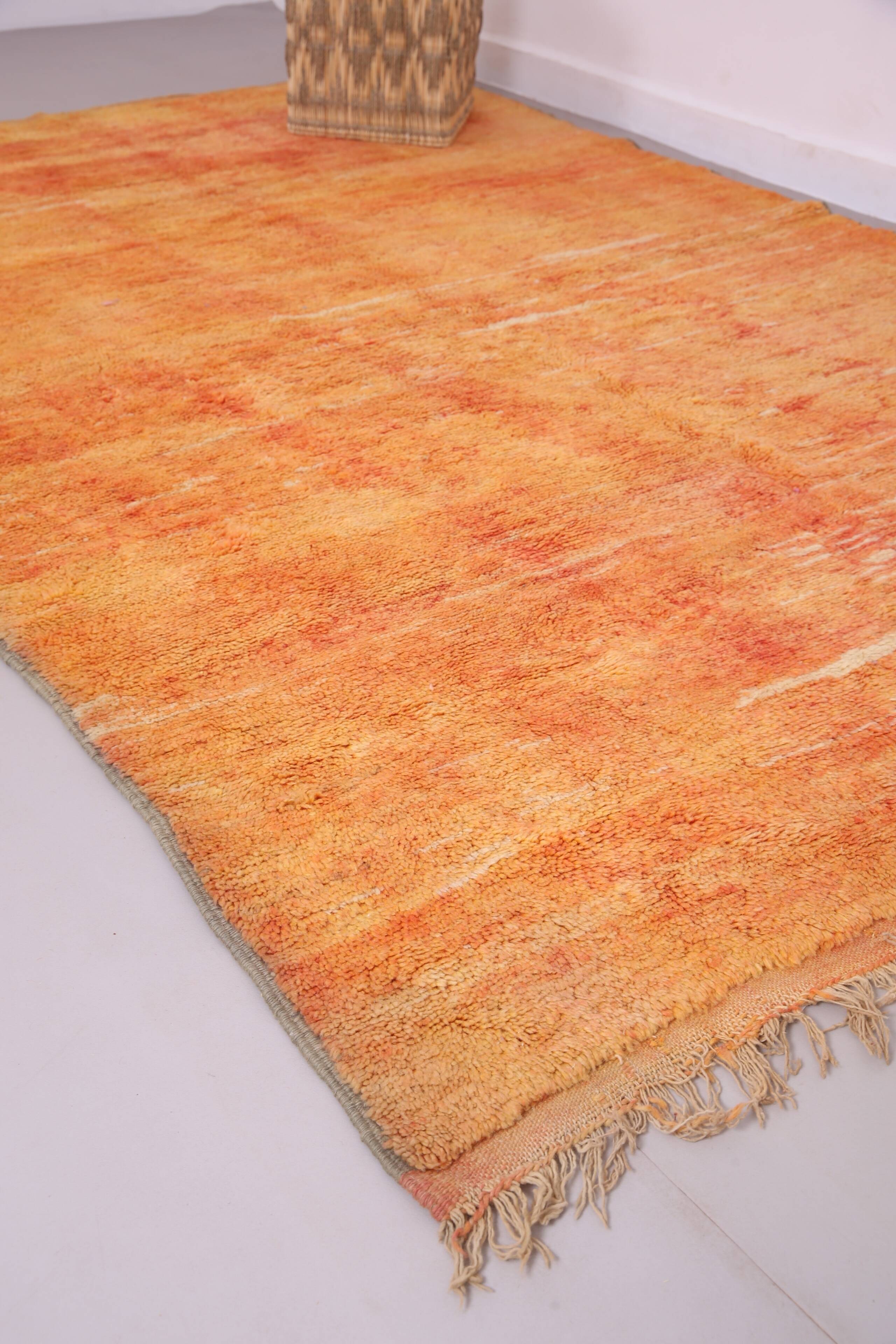 Vintage Moroccan Rug 203 x 281 cm - Handmade Berber Rug - Old Moroccan Rug