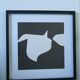 Tableau Vintage Art Optique - Victor Vasarely - Frame 40x40cm