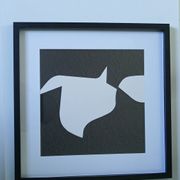 Tableau Vintage Art Optique - Victor Vasarely - Frame 40x40cm