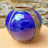Glazed pottery vase