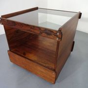 Danish Rosewood & Glass Side Table, 1960s