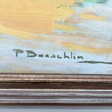 Peinture huile sur panneau masonite pierre laurent baeschlin circa 20 30