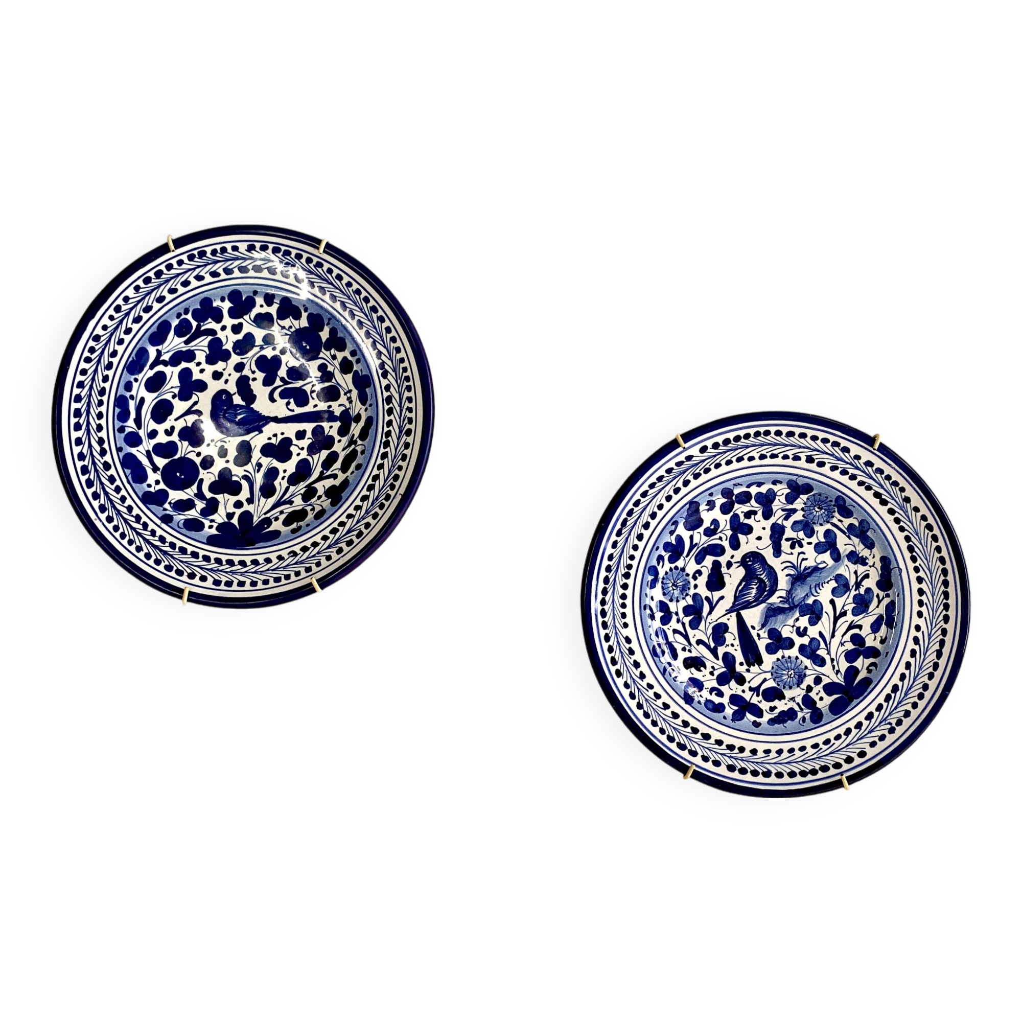 Duo Italian ceramic plates