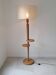 Vintage floor lamp in solid oak from the 1960s.