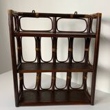 Rattan wall shelf