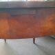 Table demi lune en noyer