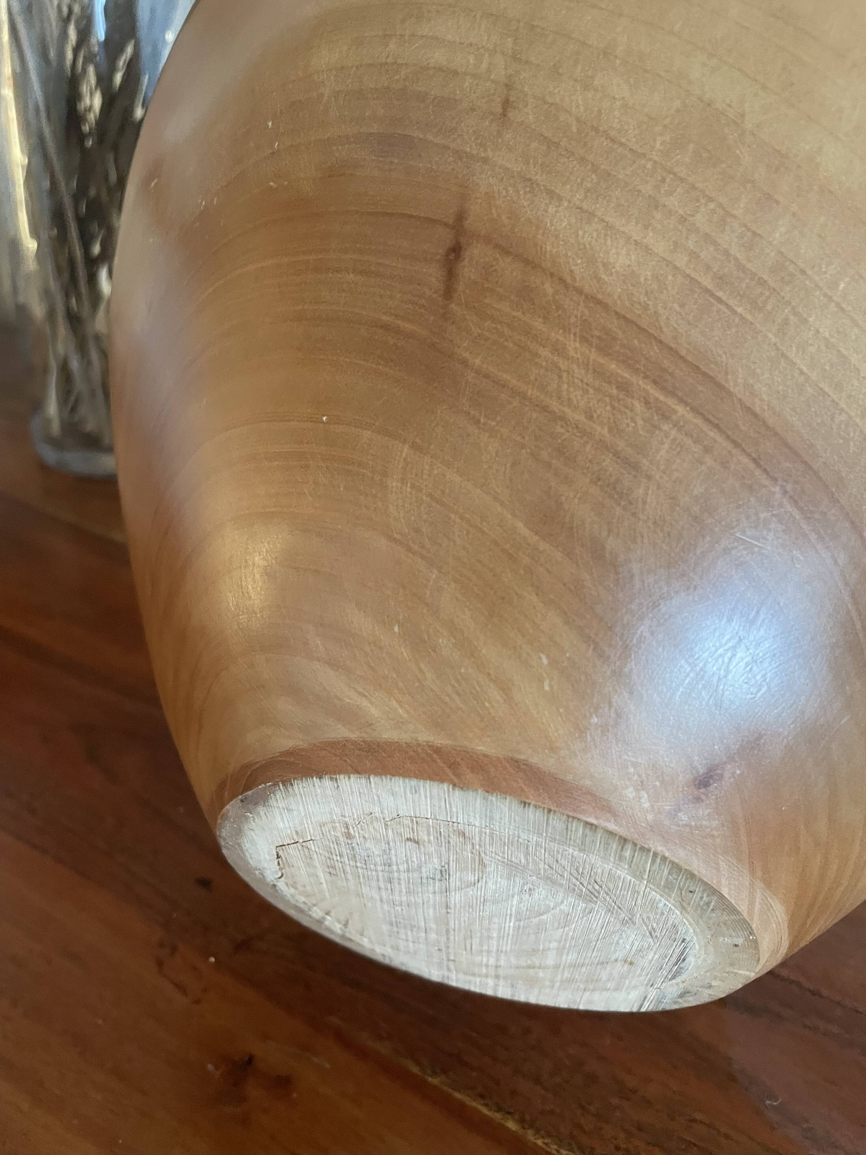 Wooden vase