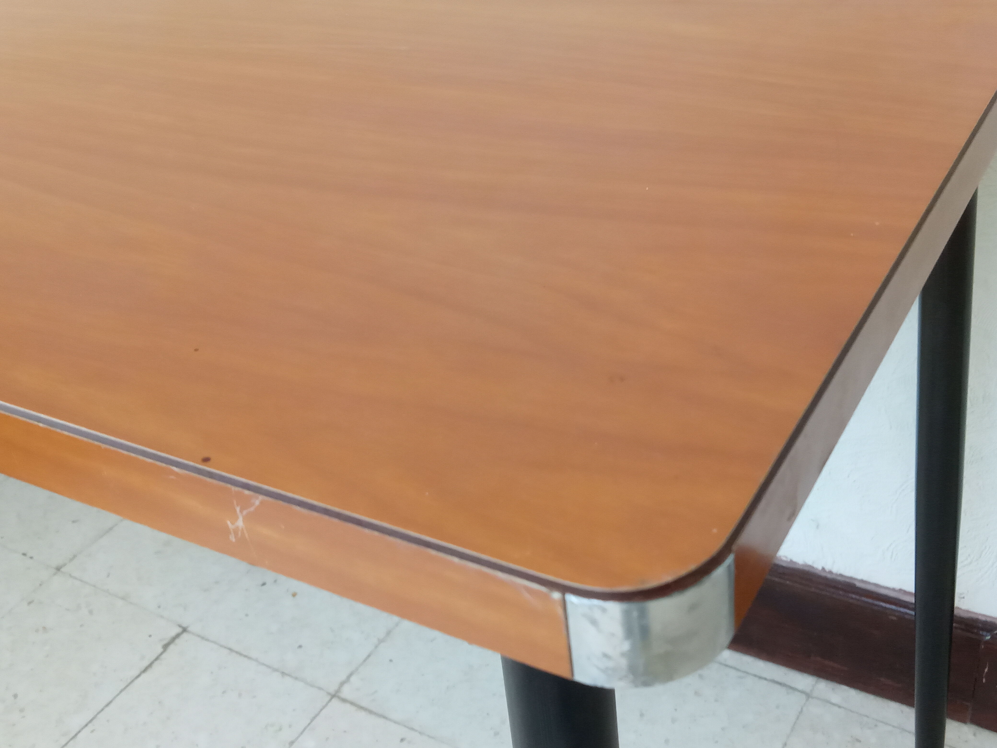 Light wood formica kitchen table