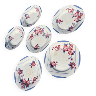 Assiettes Digoin Sarreguemines