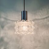 Mid-century modern bubble glass pendant/ceiling lamp by helena tynell for limburg, germany, 1960s