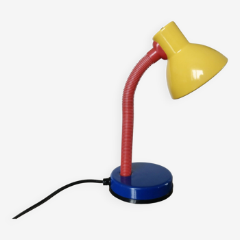 Lampe style Memphis, couleurs primaires années 80