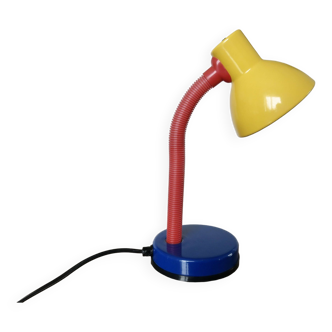 Memphis style lamp, 80s primary colors
