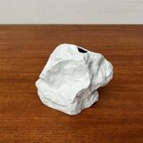 Vintage white porcelain rock vase from KPM Royal Porcelain, 1970s.