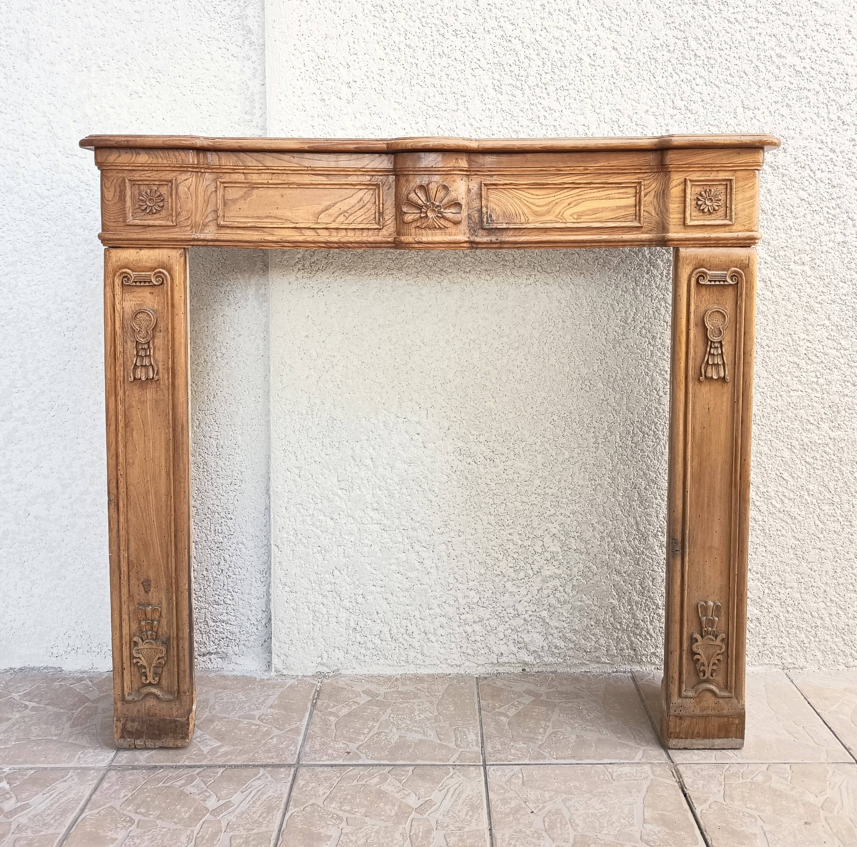 Oak mantelpiece