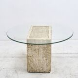 side table in travertine