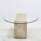 side table in travertine
